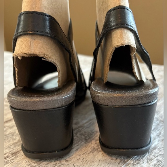 NEW w/o box DANSKO Addyson black leather wrapped contoured footbed sandal Size 8 - Picture 9 of 11